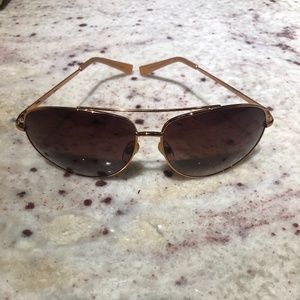 Michael Kors Rose Gold Aviator Sunglasses